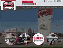 Tablet Screenshot of eastonmotors.com